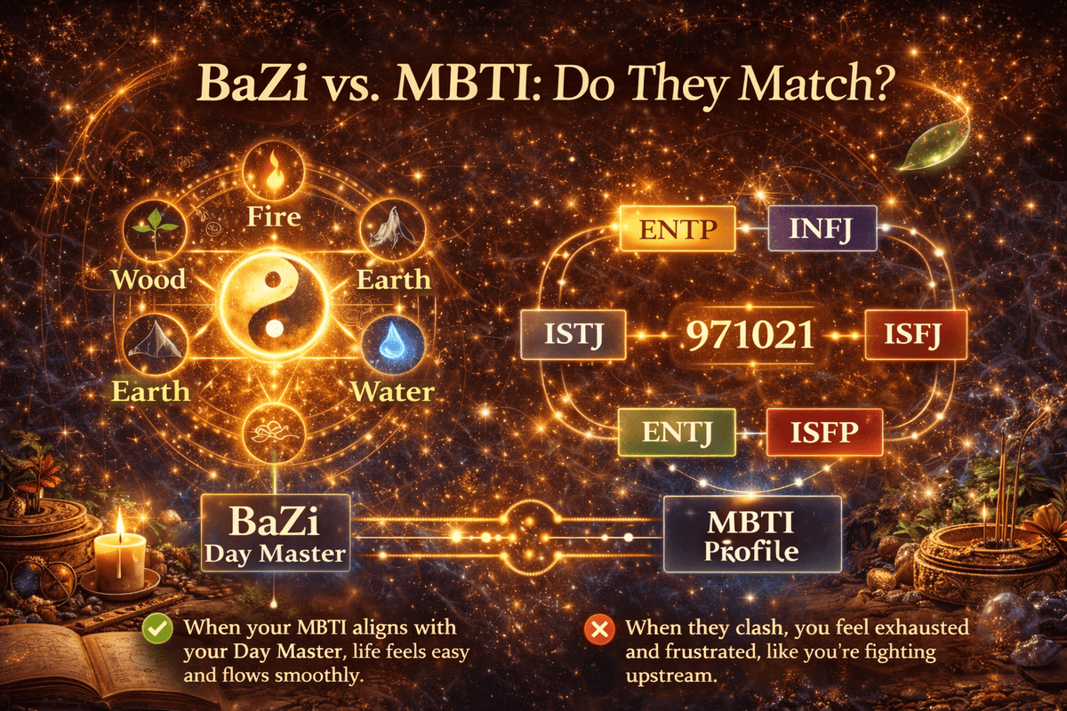 Why Your MBTI Never Feels 100% Accurate — Your BaZi Day Master Holds the Real Answer