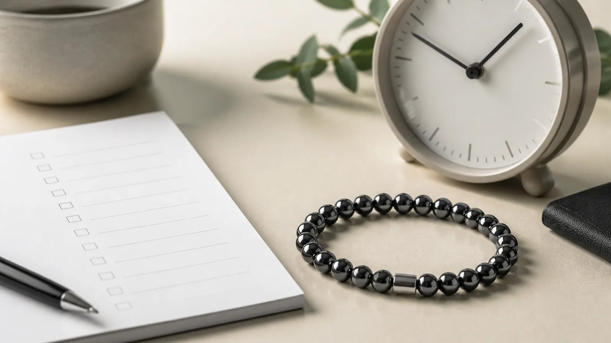 A Hematite Bracelet and Weekly Check-In: A Practical Ritual for Focus