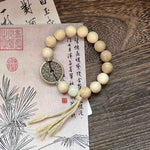 Milk Fragrant Copper Coin Bracelet | New Chinese Style Zen Jewelry