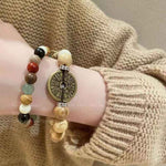 Milk Fragrant Copper Coin Bracelet | New Chinese Style Zen Jewelry