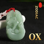 Wiaugem Imperial Green Jade Chinese Zodiac Pendant