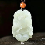 Wiaugem 12 Chinese Zodiac Natural Jade Pendant