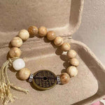 Milk Fragrant Copper Coin Bracelet | New Chinese Style Zen Jewelry