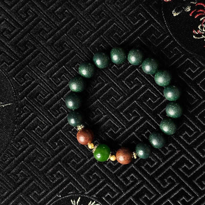 Chinesisches Kräuterarmband Biyu Sandelholz-Armband für Damen und Herren, Retro-Stil