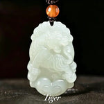 Wiaugem 12 Chinese Zodiac Natural Jade Pendant