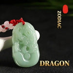 Wiaugem Imperial Green Jade Chinese Zodiac Pendant