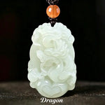 Wiaugem 12 Chinese Zodiac Natural Jade Pendant