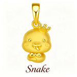 Wiaugem 12 Chinese Zodiac Sand Gold Charms | Cute 3D Zodiac Animal Lucky Pendant for Good Fortune, Prosperity &amp; Positive Energy