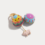 Wiaugem Temple-Blessed Chinese Zodiac Locket Necklace | 12 Zodiac Energies for Luck, Love &amp; Protection