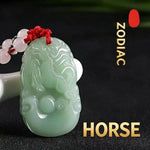 Wiaugem Imperial Green Jade Chinese Zodiac Pendant