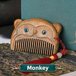 WIAUGEM Chinese Zodiac Sandalwood Baby Comb