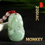 Wiaugem Imperial Green Jade Chinese Zodiac Pendant