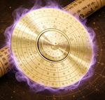 Rotating Copper Feng Shui Compass | Yin Yang Bagua for Spiritual Purification