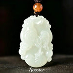 Wiaugem 12 Chinese Zodiac Natural Jade Pendant