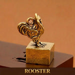 Wiaugem Chinese Zodiac Brass Seal | Lucky 12 Zodiac Talisman for Wealth & Protection