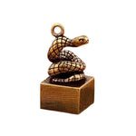 Wiaugem Chinese Zodiac Brass Seal | Lucky 12 Zodiac Talisman for Wealth & Protection