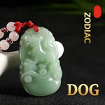 Wiaugem Imperial Green Jade Chinese Zodiac Pendant