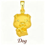 Wiaugem 12 Chinese Zodiac Sand Gold Charms | Cute 3D Zodiac Animal Lucky Pendant for Good Fortune, Prosperity &amp; Positive Energy