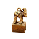 Wiaugem Chinese Zodiac Brass Seal | Lucky 12 Zodiac Talisman for Wealth & Protection