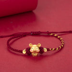 Wiaugen 12 Chinese Zodiac Red String Bracelet