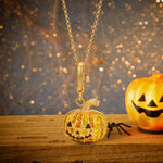 Wiaugem Pumpkin Necklace | Halloween Jewelry for Luck, Protection &amp; Abundance