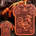 Wiaugem 12 Zodiac Peach Wood Protection Amulet