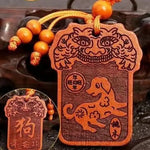 Wiaugem 12 Zodiac Peach Wood Protection Amulet
