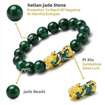 PiXiu Jade Bracelet | Authentic Hetian Jade Fortune Jewelry