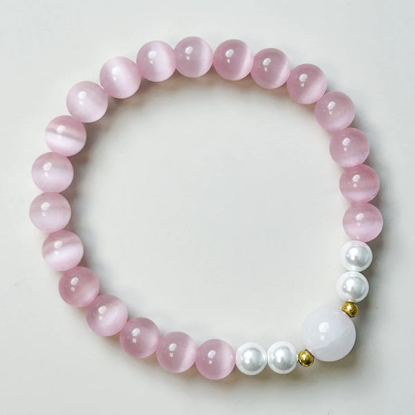 Cat's Eye Pearl Balance Bracelet