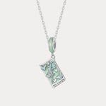 Silver Tarot Card Necklace | Protection, Manifestation & Spiritual Guidance | Wiaugem
