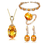 WIAUGEM Gold-Tone Wealth &amp; Abundance Jewelry Set