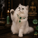 Pearl Crystal Guardian Pet Collar | A Symbol of Love, Protection & Positive Energy | Birthday Gift for Your Furry Princess or Prince