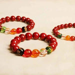 Vermilion Wealth Bracelet | Authentic Cinnabar Feng Shui Talisman