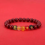 Vermilion Wealth Bracelet | Authentic Cinnabar Feng Shui Talisman