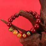 Vermilion Wealth Bracelet | Authentic Cinnabar Feng Shui Talisman