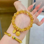 Citrine Bracelet for Wealth - Blessed by the God of Fortune