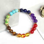 Seven Chakra Energy Bracelet | 7 Sacred Stones for Balance