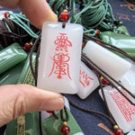 Taoist Protection Talisman Pendant | Blessed Jade Peace Charm