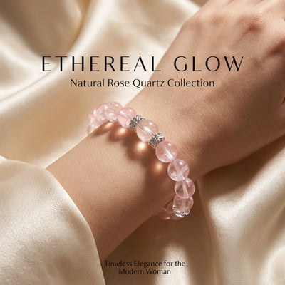 Viral Rose Quartz Bracelet | Manifest Soulmate & Self-Love High-Vibe Crystal