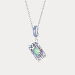 Silver Tarot Card Necklace | Protection, Manifestation & Spiritual Guidance | Wiaugem