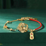 Red thread safety bracelet | Dragon-shaped lucky charm