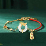 Red thread safety bracelet | Dragon-shaped lucky charm