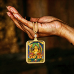 Yellow Jambhala Thangka | Attract Wealth, Gather Fortune & Abundant Prosperity