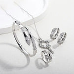 WIAUGEM Snake Transformation 4-Piece Jewelry Set