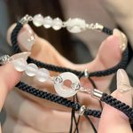 Black Onyx Safety Keeper Bracelet | Grounding Talisman
