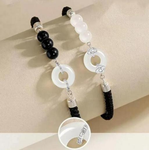 Black Onyx Safety Keeper Bracelet | Grounding Talisman