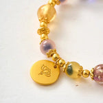 Natural Sugar Heart Agate Bracelet | Yellow Fortune & Luck Jewelry