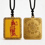 Authentic Taoist Talisman Pendant | Protection, Luck & Blessings Amulet