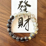Luminous Gold Foil Luck Bracelet | Turning Beads for Wealth
