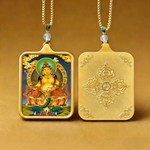 Yellow Jambhala Thangka | Attract Wealth, Gather Fortune & Abundant Prosperity
